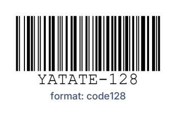 Code 128 with the value shown