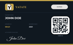 Membership Card preview