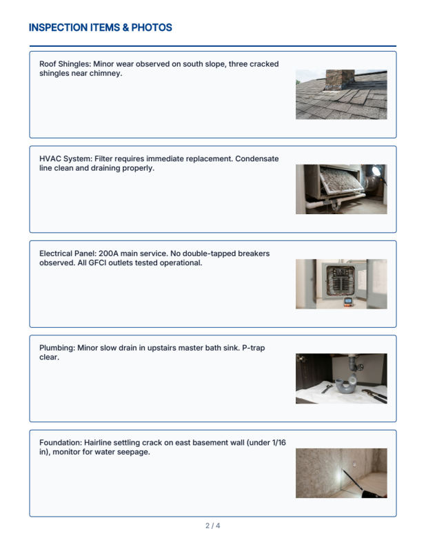 Property Inspection preview page 2