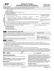 Overlay onto an Official PDF (W-9) preview